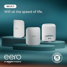 Amazon eero Pro 7 tri-band mesh Wi-Fi 7 router 3-Pack 