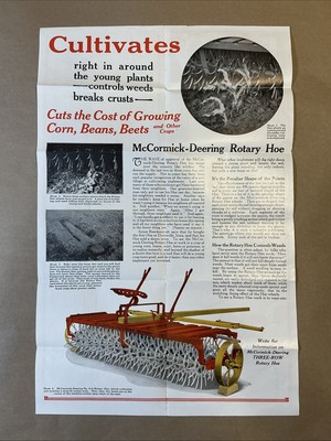 Vintage Kreiselhacke Prospekt McCormick-Deering International Harvester INV-P0899