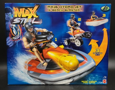 #ad Mattel Max Steel MX16 Hydro Jet amp; Beach Blaster New In Box Sealed 24910 $40.00