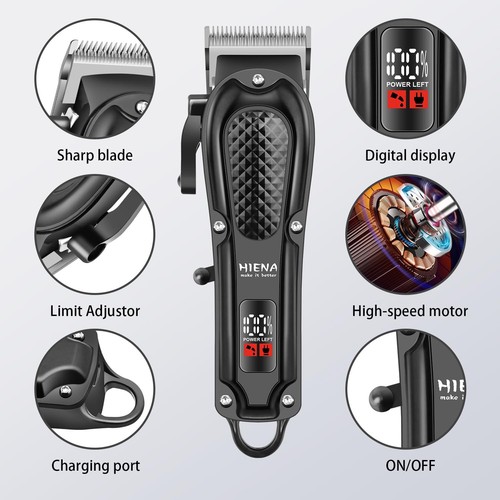 Profi Haarschneidemaschine für Herren, kabellose & schnurgebundene Friseurschneidemaschine für Haare... - Bild 3 von 6