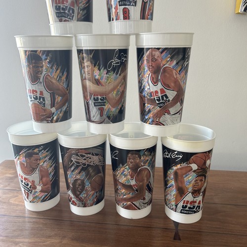 Vintage USA Olympic Basketball 1992 Dream Team McDonald's Cups #1-10 - Picture 4 of 22