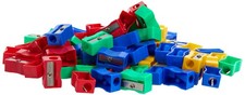 Hainenko Plastic Pencil Sharpeners - Assorted Pack of 100 Single