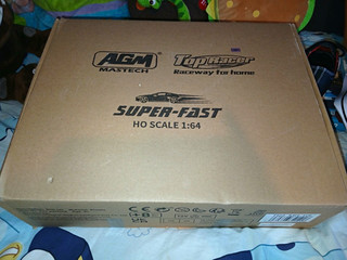 AGM Mastech Top Racer Super Fast HO 1:64 Analogue Slot Car Set Boxed 10L