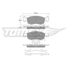 Satz Bremsbeläge Bremsklötze vorne für Opel Corsa E X15 | 24192251
