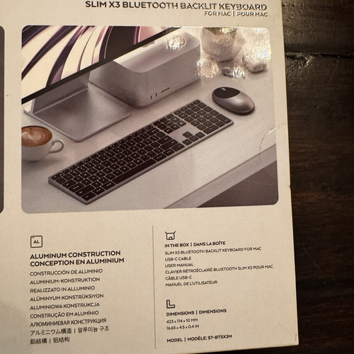 Satechi Slim X3 Bluetooth Backlit Keyboard for Mac New in Sealed Box - Picture 6 of 15