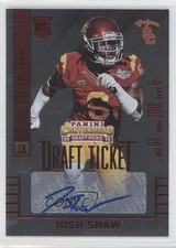 2015 Panini Contenders Draft Picks College Ticket Red Foil Josh Shaw Auto 2r5