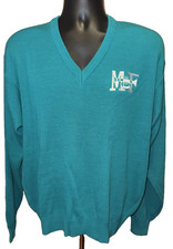 Maynard Ferguson's Jantzen Sweater Size XL Turquoise Green VTG