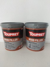 Two 1.25kg each Toupret Wood Filler (Off White, Ready Mixed)