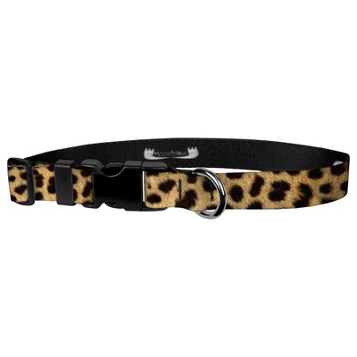 Animal Print Dog Collar - Waterproof Cute Leopard Print Dog Collar - 3/4 Inch...