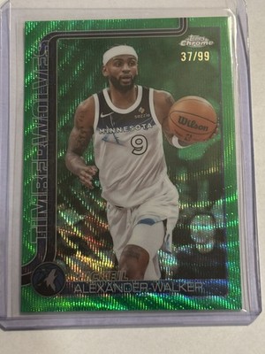 2025/26 Topps Chrome MIP Nickeil Alexander-Walker Green Wave Refractor #/99 #193