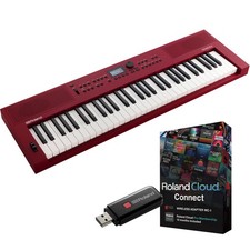 Roland GoKeys 3 Music Creation Keyboard - Red CLOUD CONNECT BUNDLE