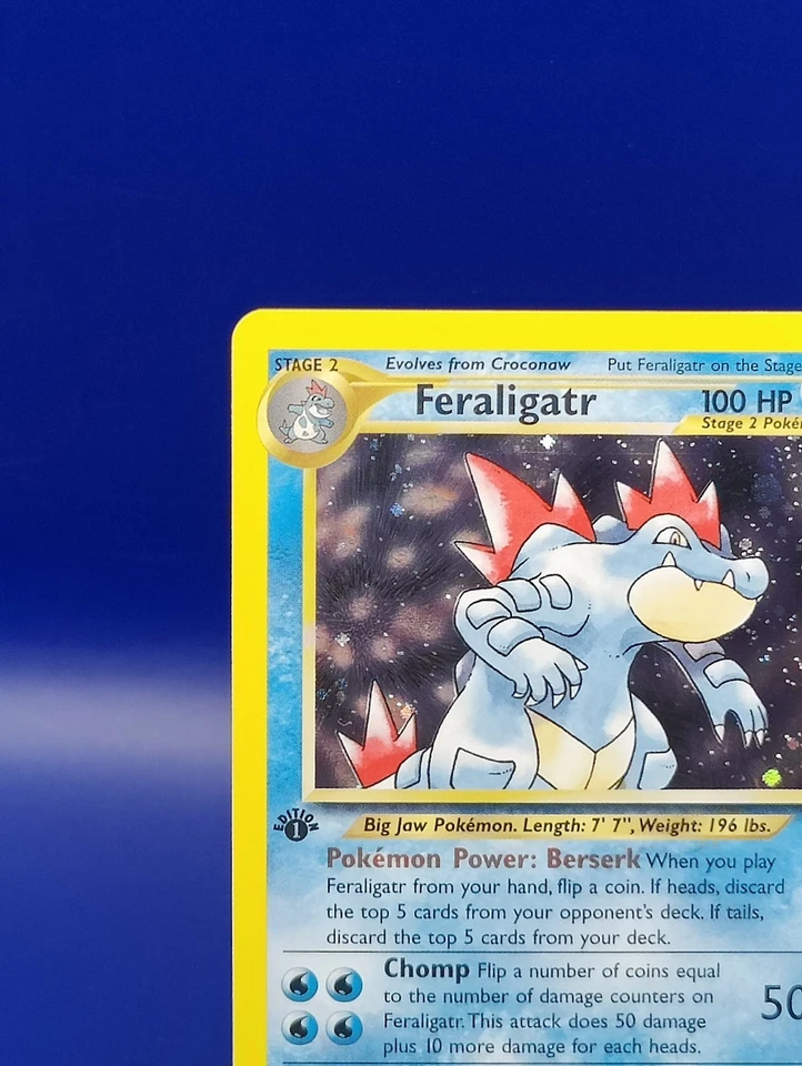 Feraligatr 4/111 1st Edition Neo Genesis Holo Rare Pokemon Card 2000 TCG WOTC NM - Image 4 of 4
