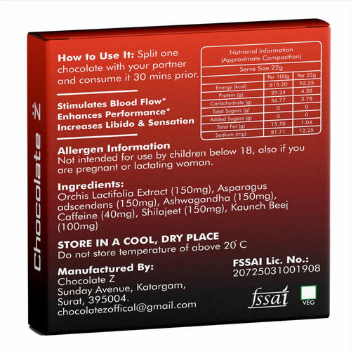 Intimate Japani Dark Chocolate for couples | Xtra josh Dark Chocolate for - Picture 6 of 6