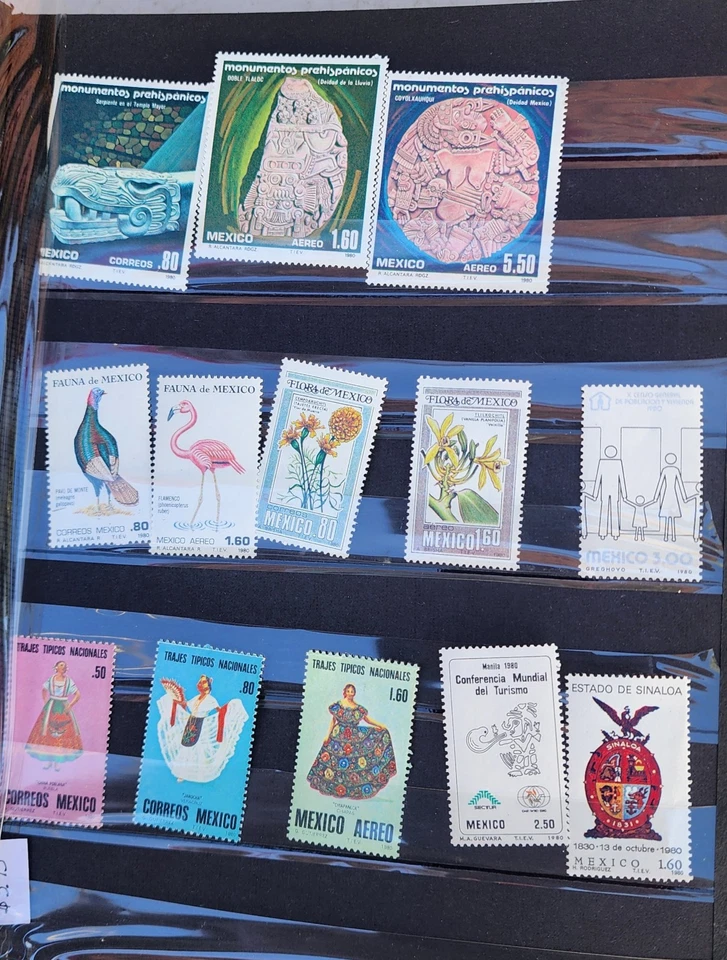 Estampillas conmemorativas completas de méxico 1980-1984 como nuevas Foto 4 de 4