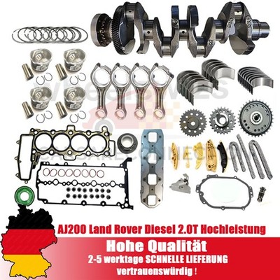 Für JAGUAR LAND ROVER 204DTD 2.0 DIESEL ENGINE KURBELWELLE MIT MOTOR UMBAU NEU