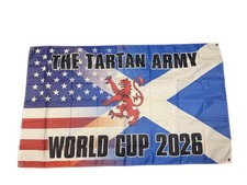 SCOTLAND WORLD CUP 2026 USA TOUR FLAG 5x3FT FREE UK 48HR  POST