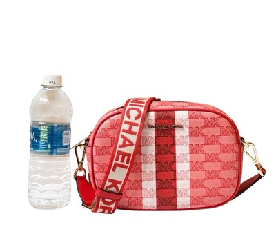 MICHAEL KORS JET SET TRAVEL MD OVAL CAMERA CROSSBODY BAG MK DARK