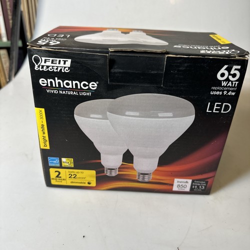 Feit Electric 9.4W LED BR40 Flood Light Bulbs 2pk. (45937) FS