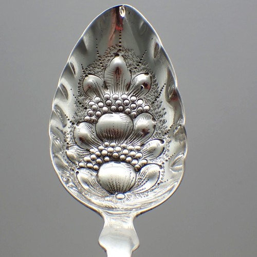 Table Spoon Decorated Bowl Coin Silver 1832 Albany NY Boyd and Mulford - Picture 3 of 4