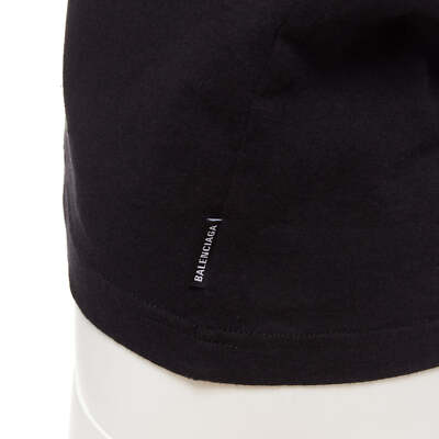 BALENCIAGA 2018 black You Are The World rainbow globe print