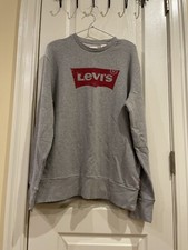 Levi's Women's Medium Logo Crew Neck Sweatshirt NWT B1