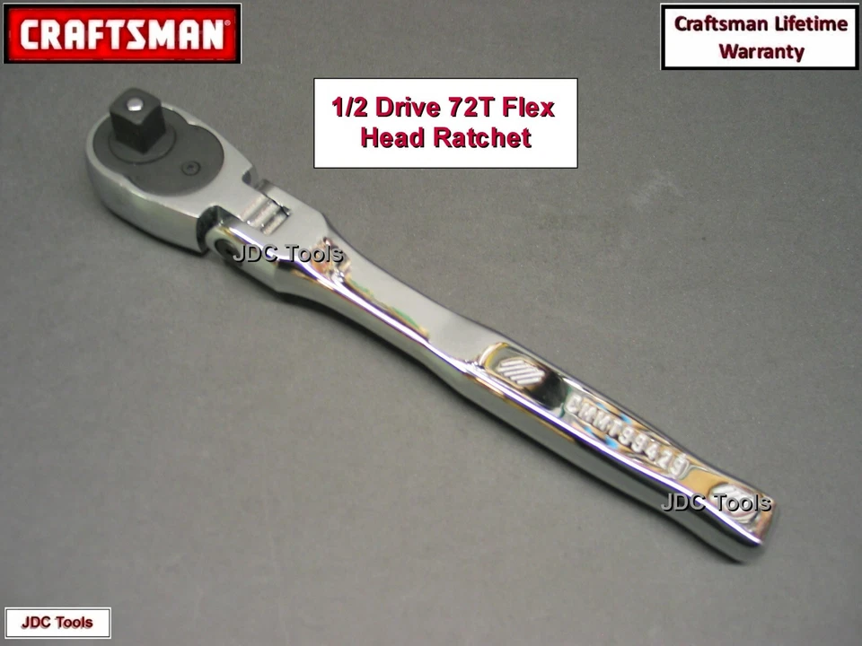 CRAFTSMAN 15 pc 1/2 Drive SAE MM Socket Set w 72T FLEX Head Ratchet Wrench - Image 3 of 3