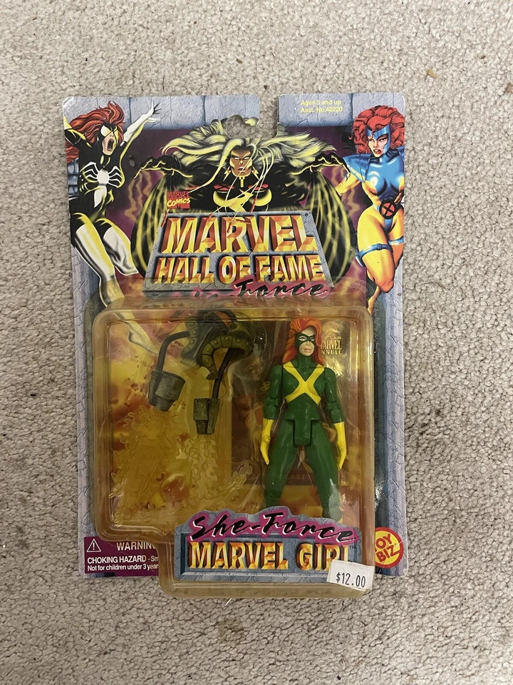 FIGURA DE ACCIÓN MARVEL TOYBIZ SALÓN DE LA FAMA X-MEN MARVEL GIRL 1997 NUEVA. Foto 2 de 3