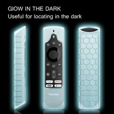 For Insignia Smart HD TV/ Element Smart TV Voice Remote Case Soft Silicone Cover