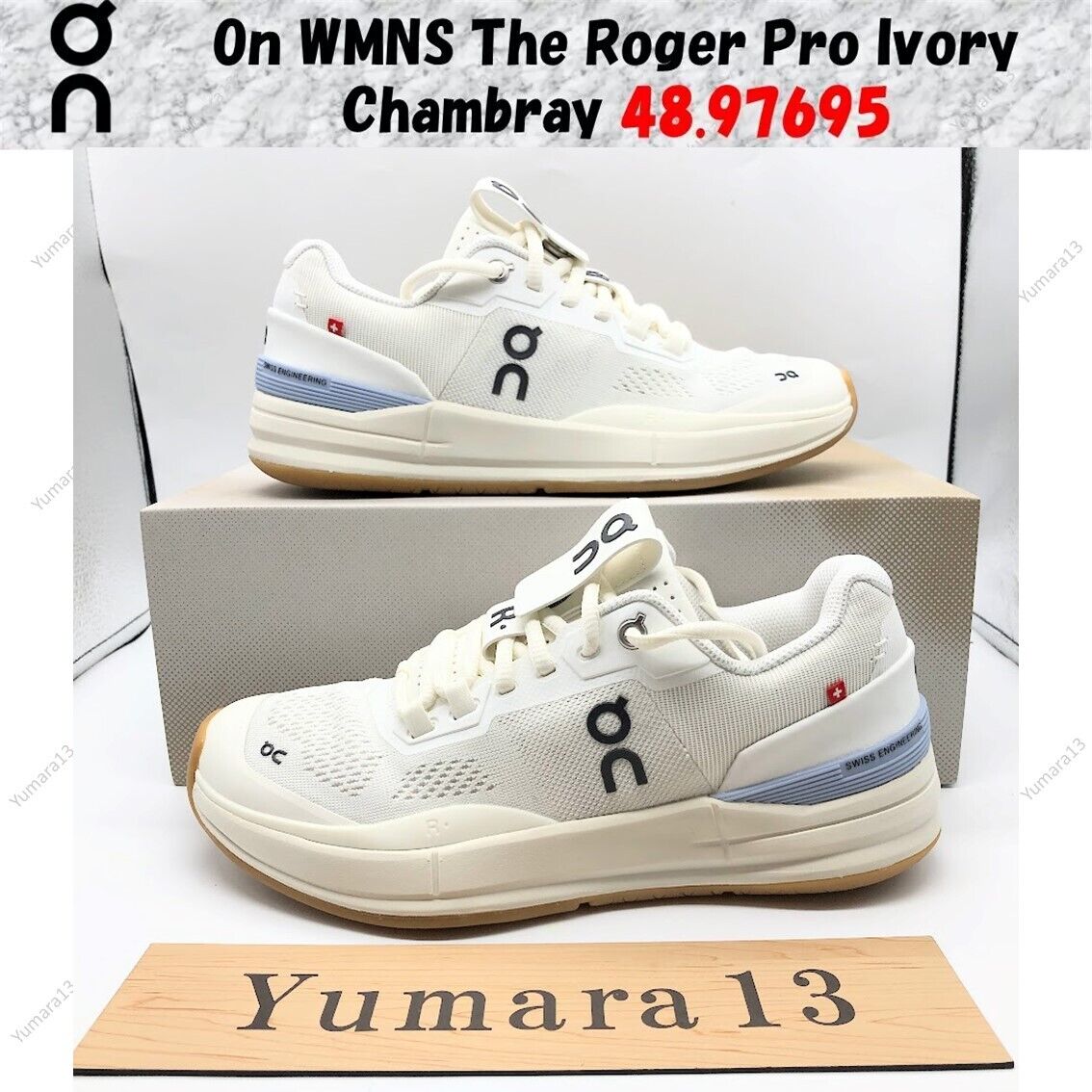 On WMNS The Roger Pro Ivory Chambray 48.97695 Women's Size On WMNS The Roger Pro Ivory Chambray 48.97695 Women's Size