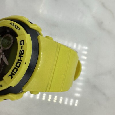 Casio G-Shock Crazy Colors Watch G-300SC Yellow, Working Casio G-Shock Crazy Colors Watch G-300SC Yellow, Working