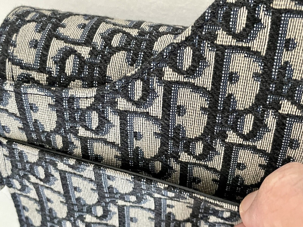 AUTHENTIC DIOR MESSENGER SADDLE POUCH BEIGE AND BLACK DIOR