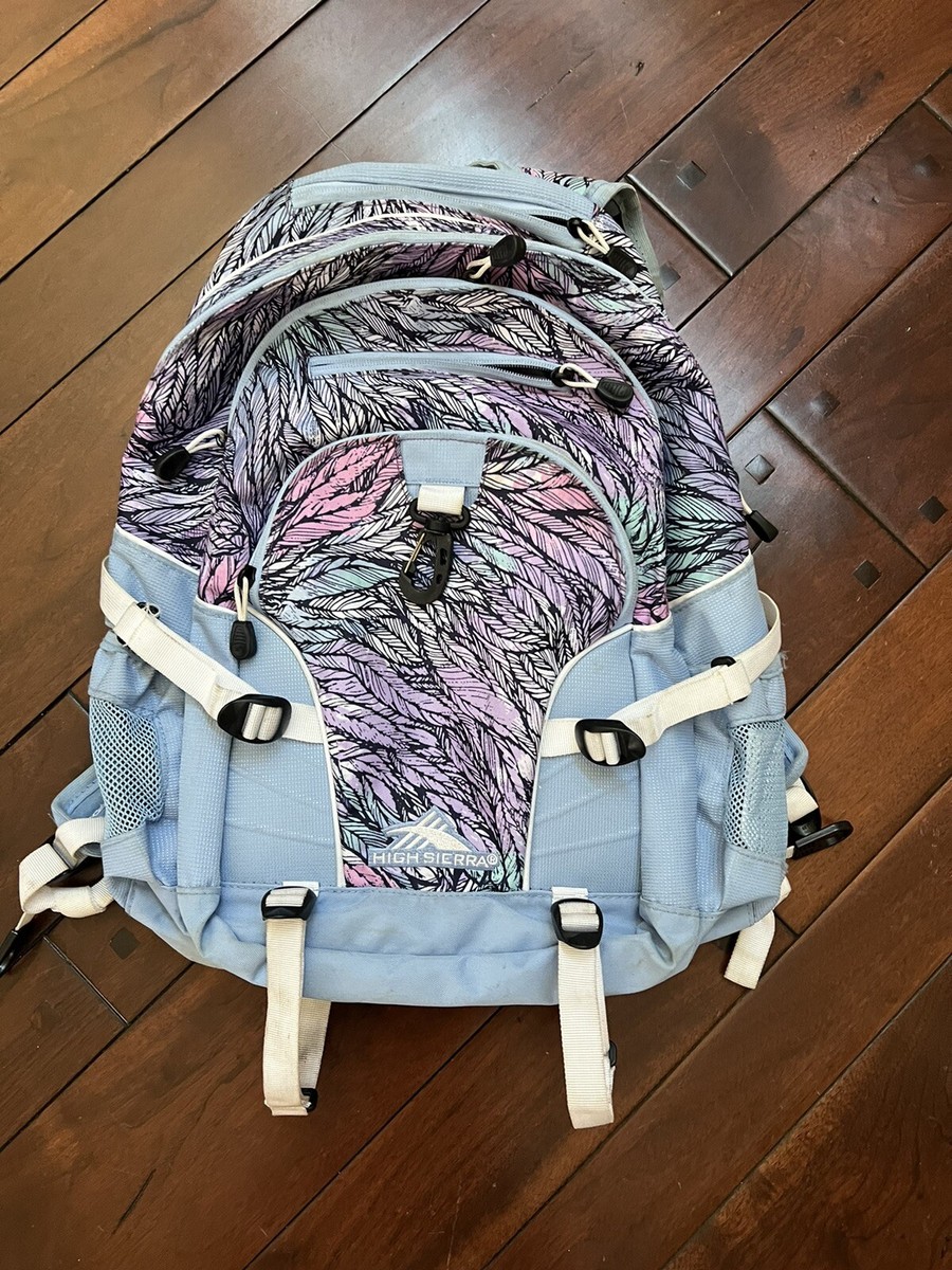 Hiking Backpack High Sierra Loop 30L LOTs Of POCKETS Purple Print