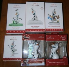 Hallmark Disney Frozen Lot of Six Olaf Ornaments