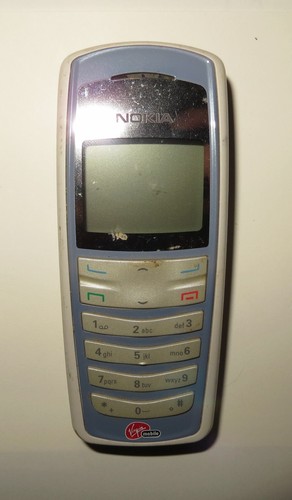 Nokia Shorty 2115i - Blue & White Bar Phone, Untested Nostalgic Memory Machine - Zdjęcie 2 z 11