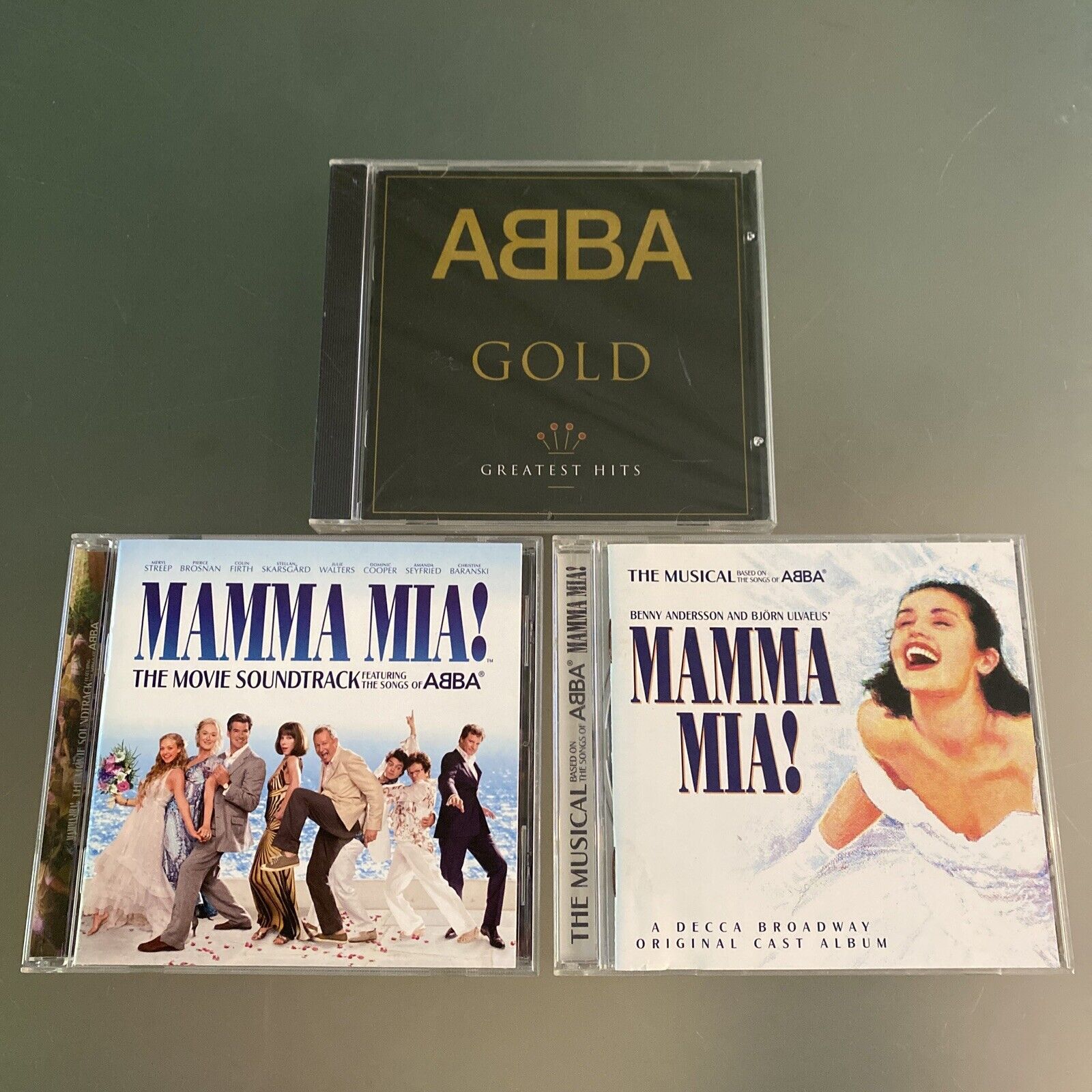 ABBA 💿 3 LOT- SEALED Gold: Greatest Hits, Mamma Mia SDTK & Musical VG+