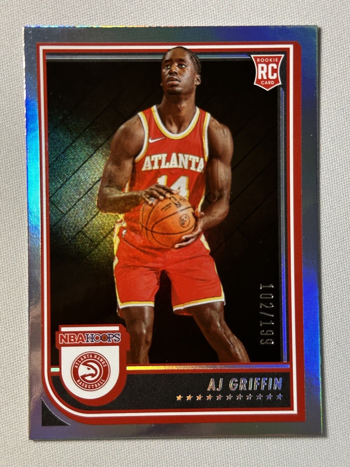 AJ Griffin 2022-2023 NBA Hoops No. 246 Silver Holo RC /199 NM Atlanta Hawks