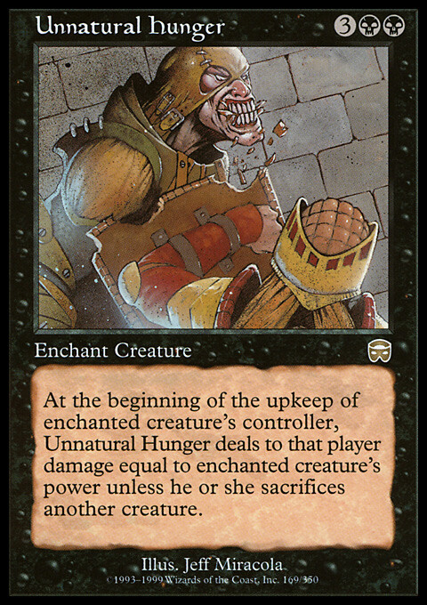 Magic the Gathering MTG Unnatural Hunger (169) Mercadian Masques LP