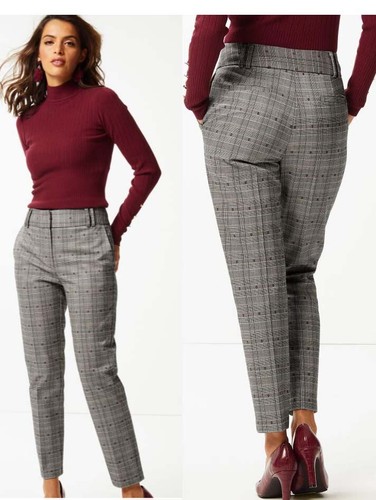 M\u0026S Womens Trousers UK 18 PETITE RRP£49 