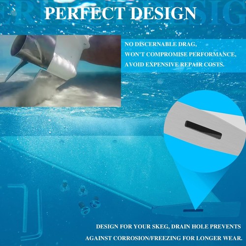27061 Skeg Guard For Mercury 75-90-115HP 4 Stroke,150HP 175HP 2 Stroke Optimax - Picture 4 of 8