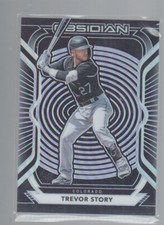 TREVOR STORY 2021 PANINI CHRONICLES OBSIDIAN PURPLE PRIZM CARD #35 /99