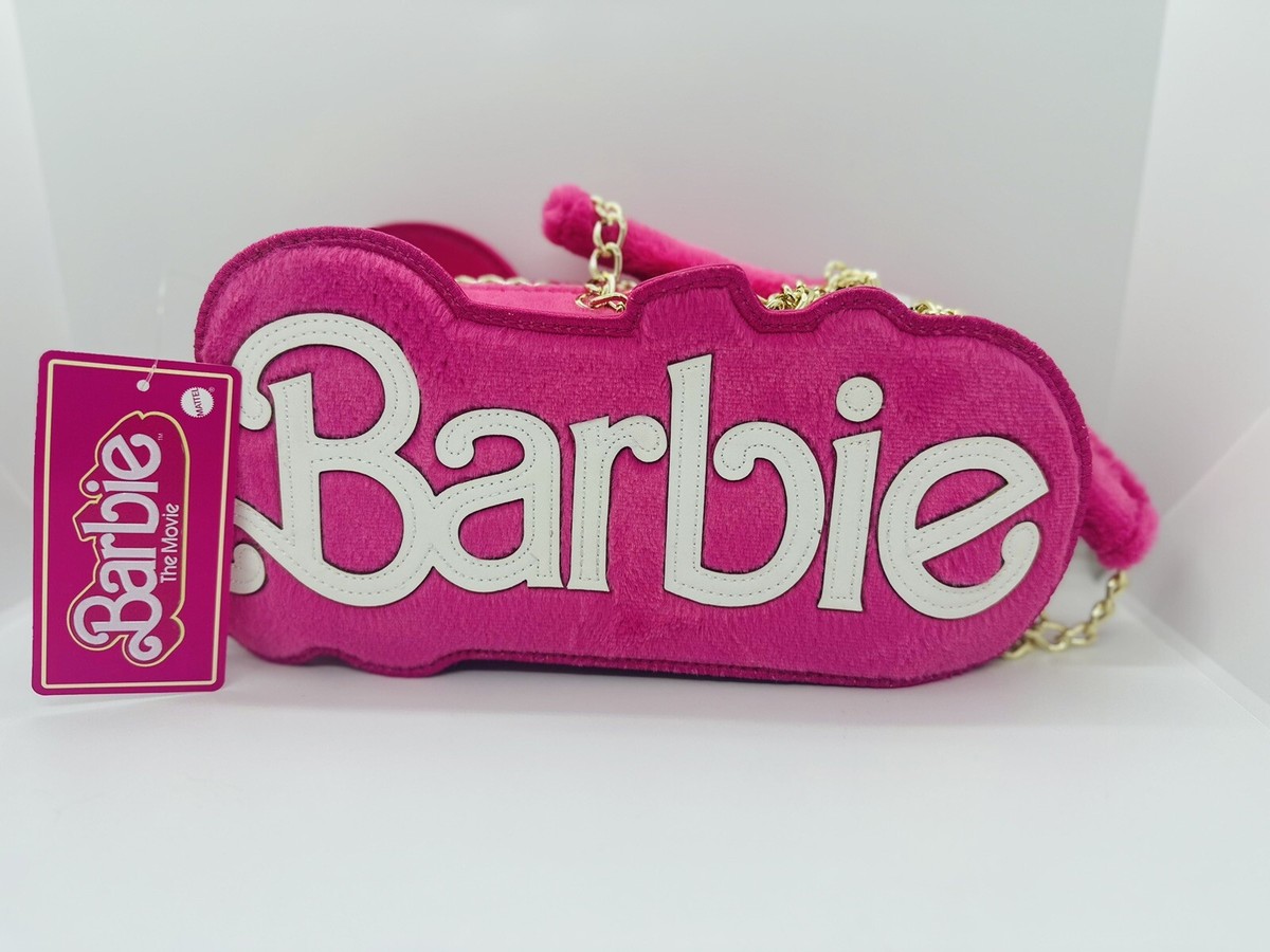 Barbie Logo Fuzzy Mini Crossbody Bag - Rare IN HAND | eBay