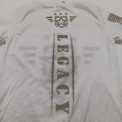 Bella + Canvas Top Womens Small White Recon Est 2019 Short Tee - Picture 8 of 8