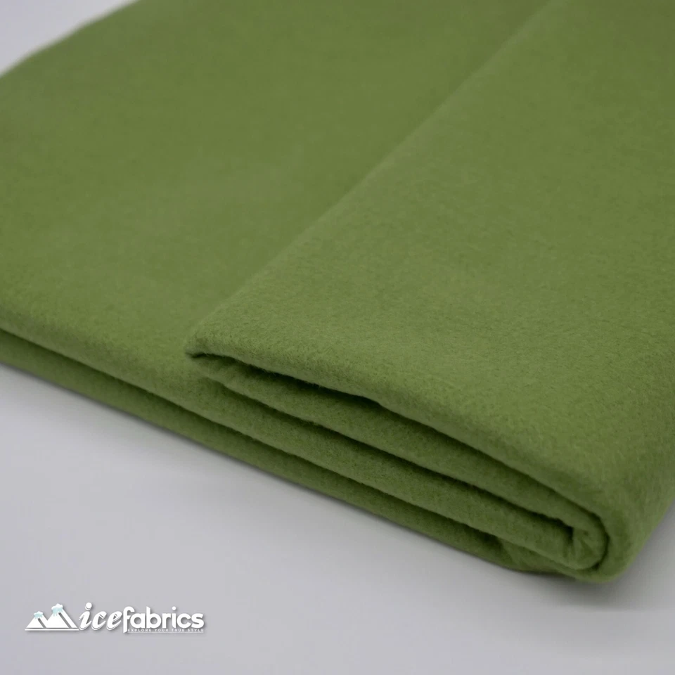 Olive Green ACRYLIC FELT FABRIC By The Yard _72" WIDE_Thick and Soft Felt Fabric - Image 4 of 4