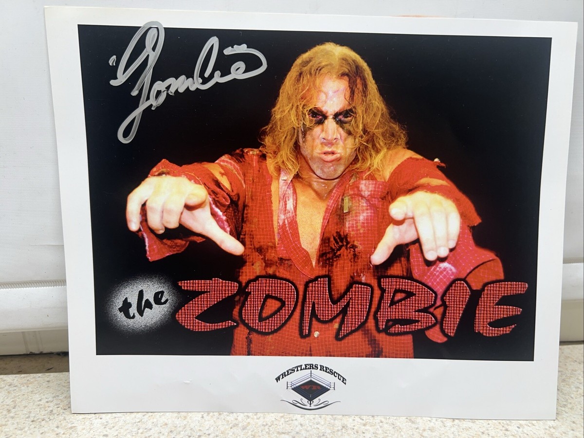 WWE THE ZOMBIE Autographed 8x10 NO COA - WWE/AEW Superstar | eBay
