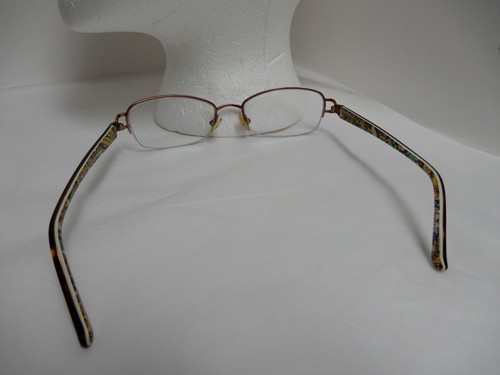 VERA BRADLEY - HELEN LMP Eyeglasses Frame 52-18-135 Half Rim Lemon Parfait Torto - Picture 9 of 10