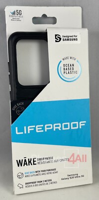 LifeProof Wake Series with Drop Proof Samsung Galaxy s20 Ultra 5G (ONLY)- Black