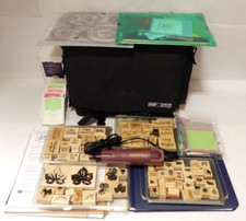 STAMPIN' UP HUGE SET OF VARIOUS CRAFTING SCRAPBOOK SUPPLIES WITH TOOL CASE