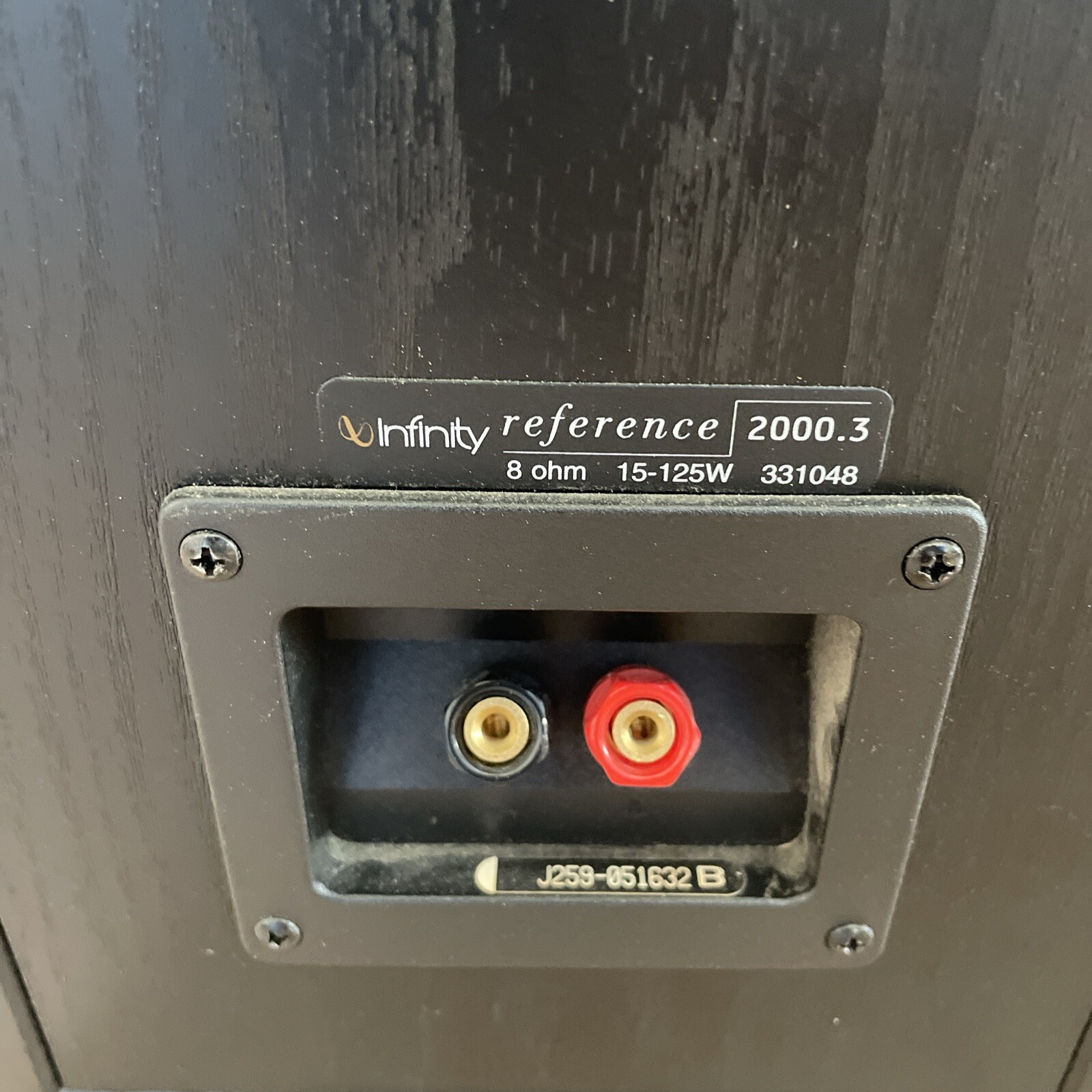 Infinity RS3 Bookshelf Speakers Reference Series Matched Set 125 Watts Black eBay