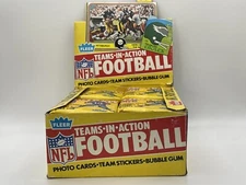 1981 Fleer Teams in Action Football single wax pack