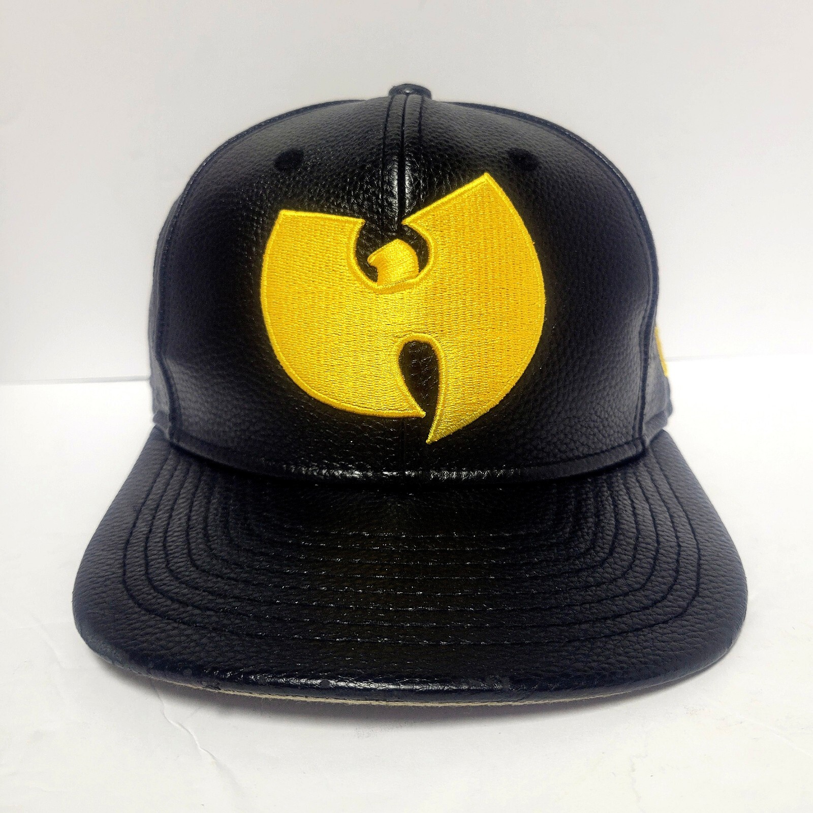 Wu Tang Clan Hat Snapback Pu Leather Embroidered Rap Hip Hop 90s Cap Streetwear